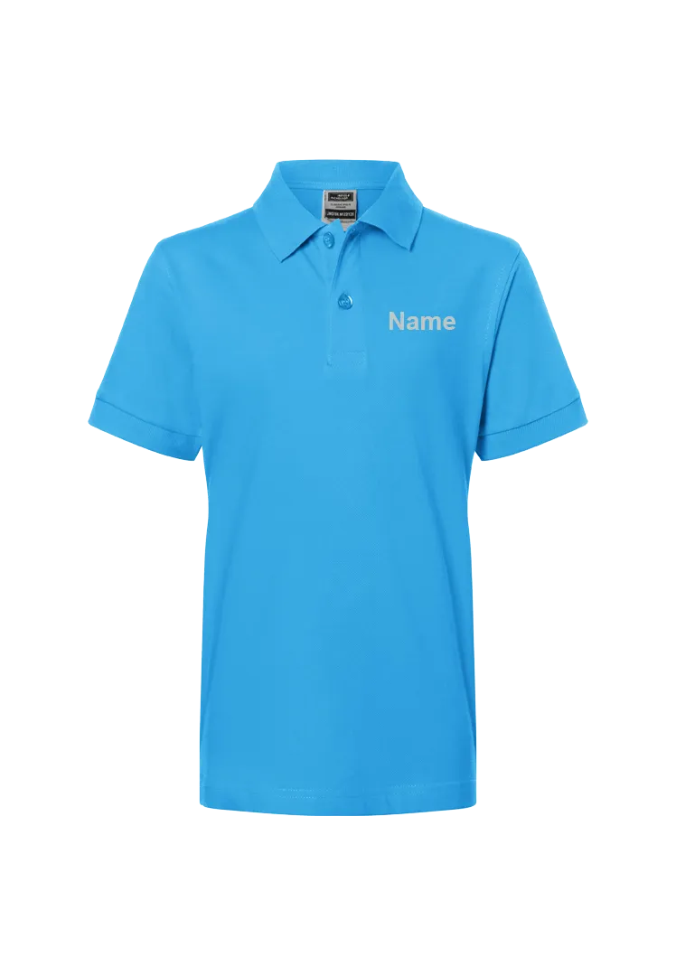 Poloshirt Kinder  - aqua
