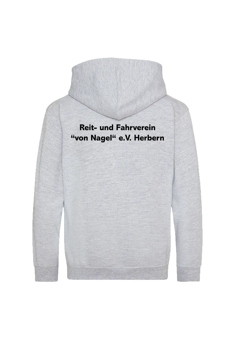 Zip-Hoodie Kinder - heather grey
