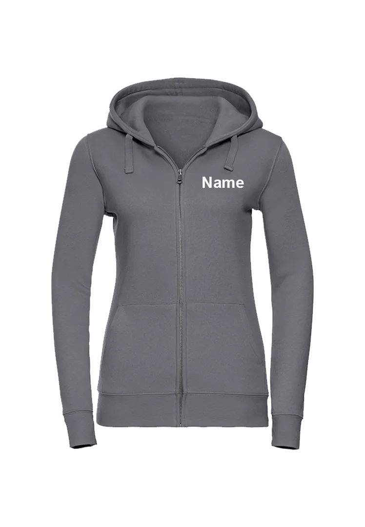 Zip-Hoodie Damen - convoy grey