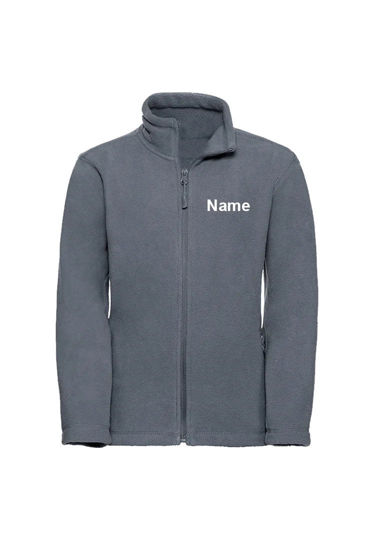 Fleecejacke Kinder - convoy grey