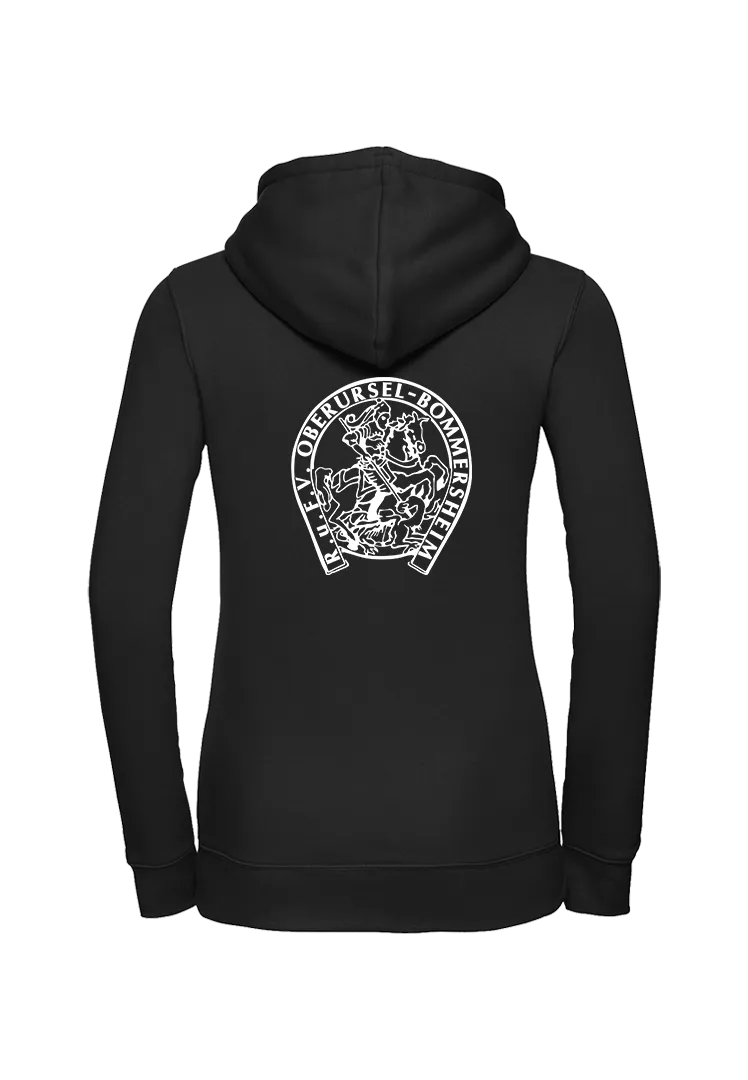Zip-Hoodie Damen - schwarz