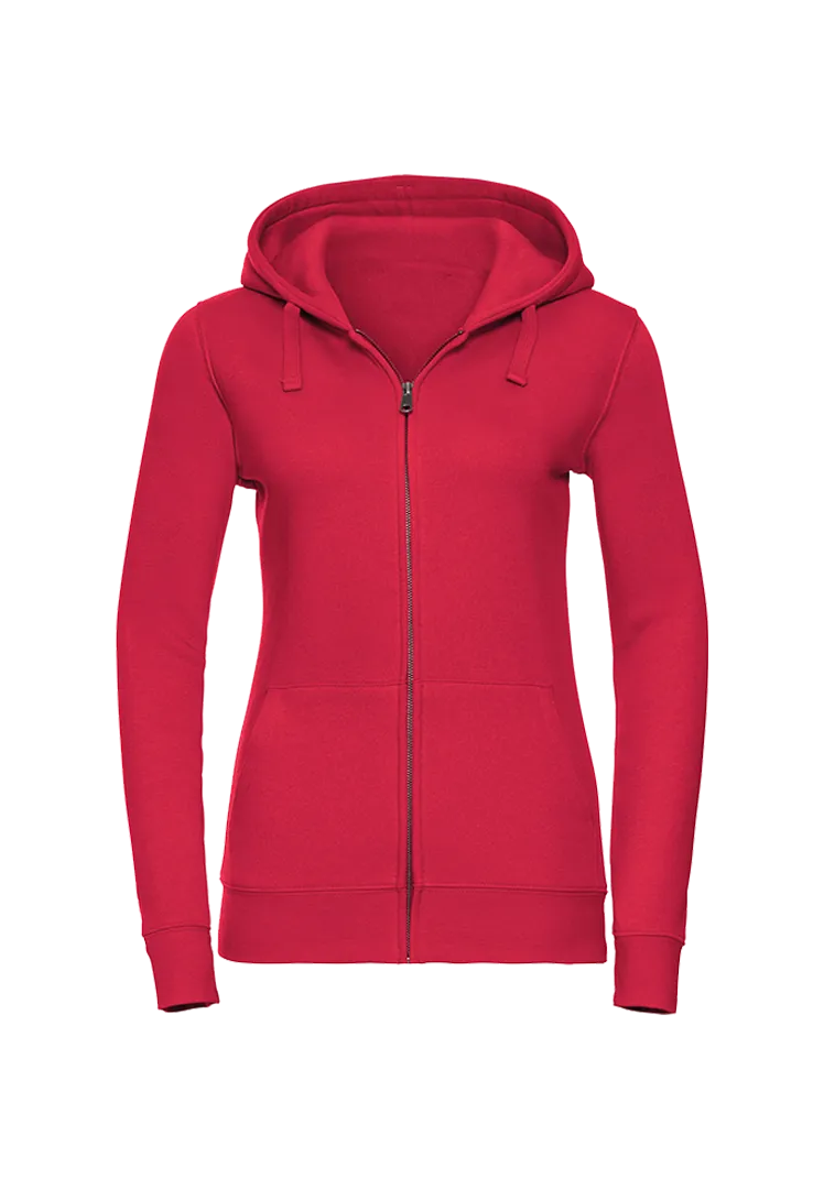 Zip-Hoodie Damen - rot
