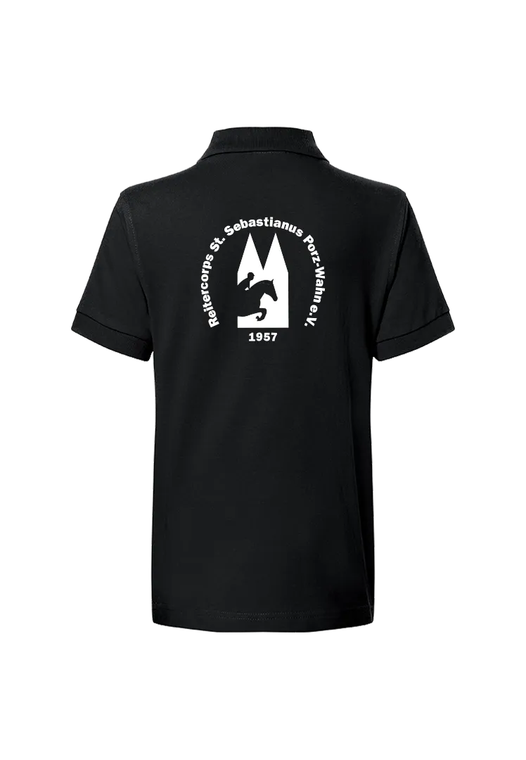 Poloshirt Kinder - black