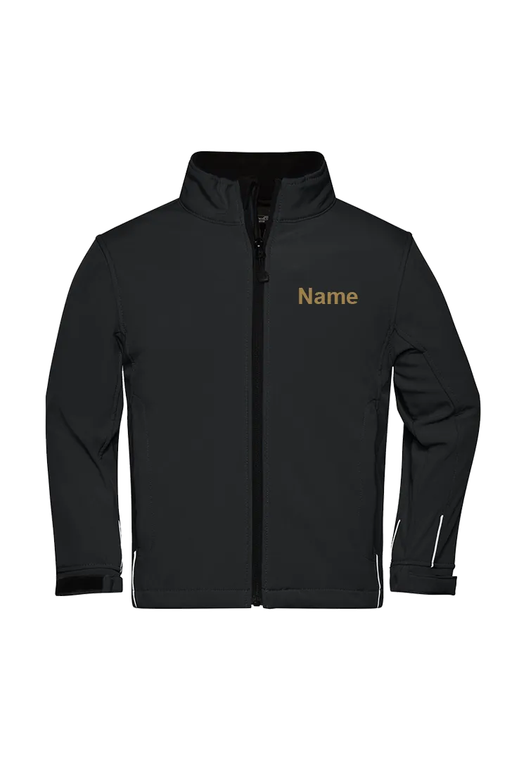 Softshelljacke Kinder - schwarz