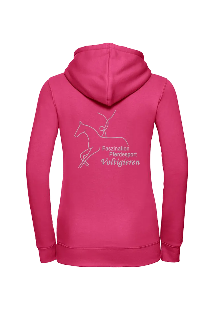 Zip-Hoodie Damen - fuchsia 