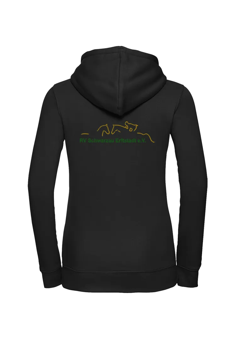 Zip-Hoodie Damen - schwarz