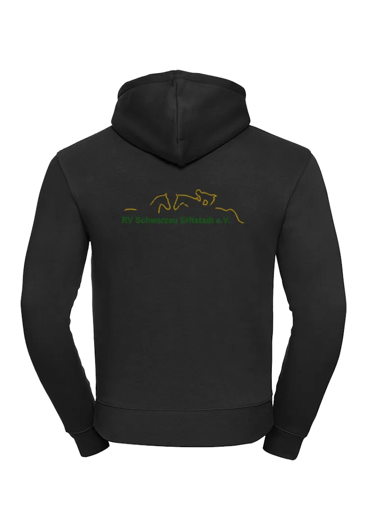 Zip-Hoodie Herren - schwarz