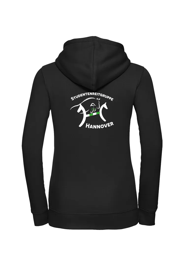 Zip-Hoodie Damen - schwarz