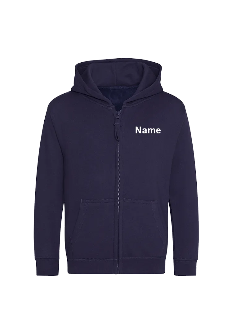 Zip-Hoodie Kinder - navy