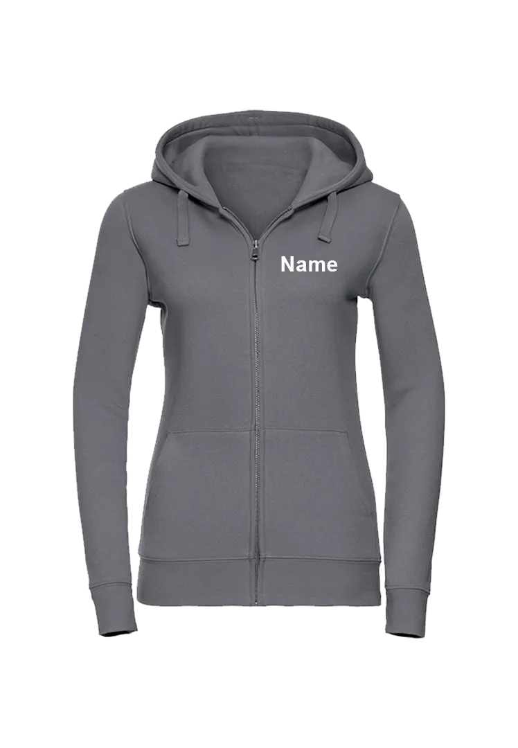 Zip-Hoodie Damen - convoy grey