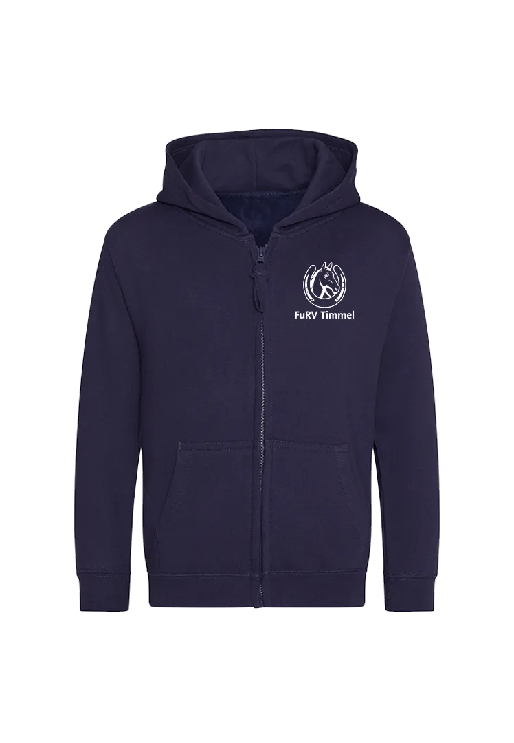 Zip-Hoodie Kinder - navy