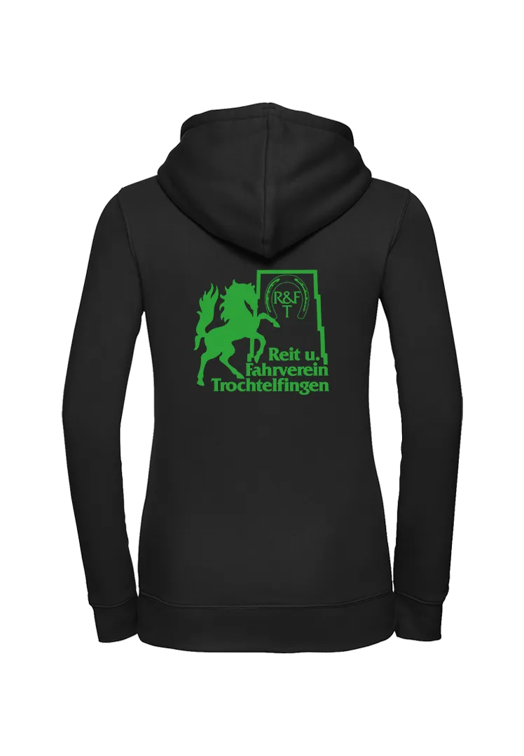 Zip-Hoodie Damen - Schwarz