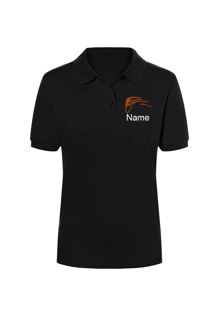 Poloshirt Damen - schwarz