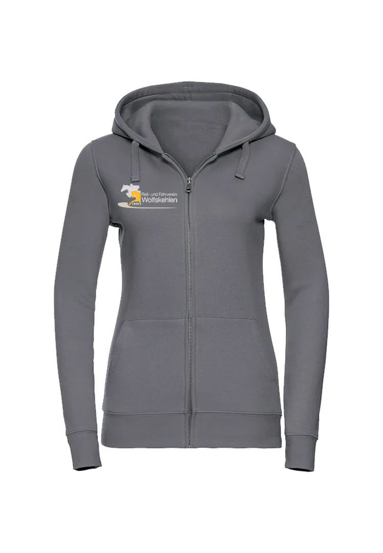 Zip-Hoodie Damen - convoy grey