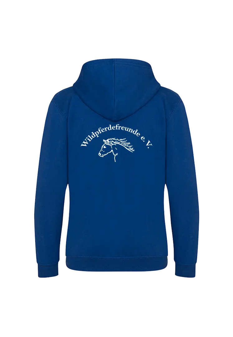 Zip-Hoodie Kinder  - bright-royal