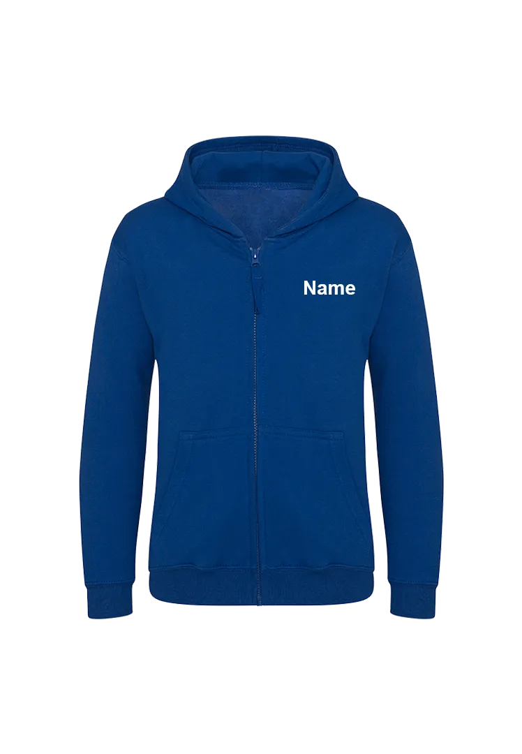 Zip-Hoodie Kinder  - bright-royal