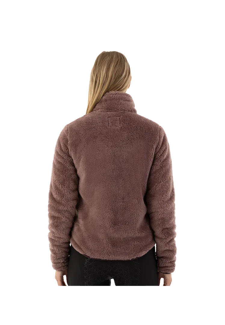 Weiche Teddyjacke Fatima - Twilight Mauve
