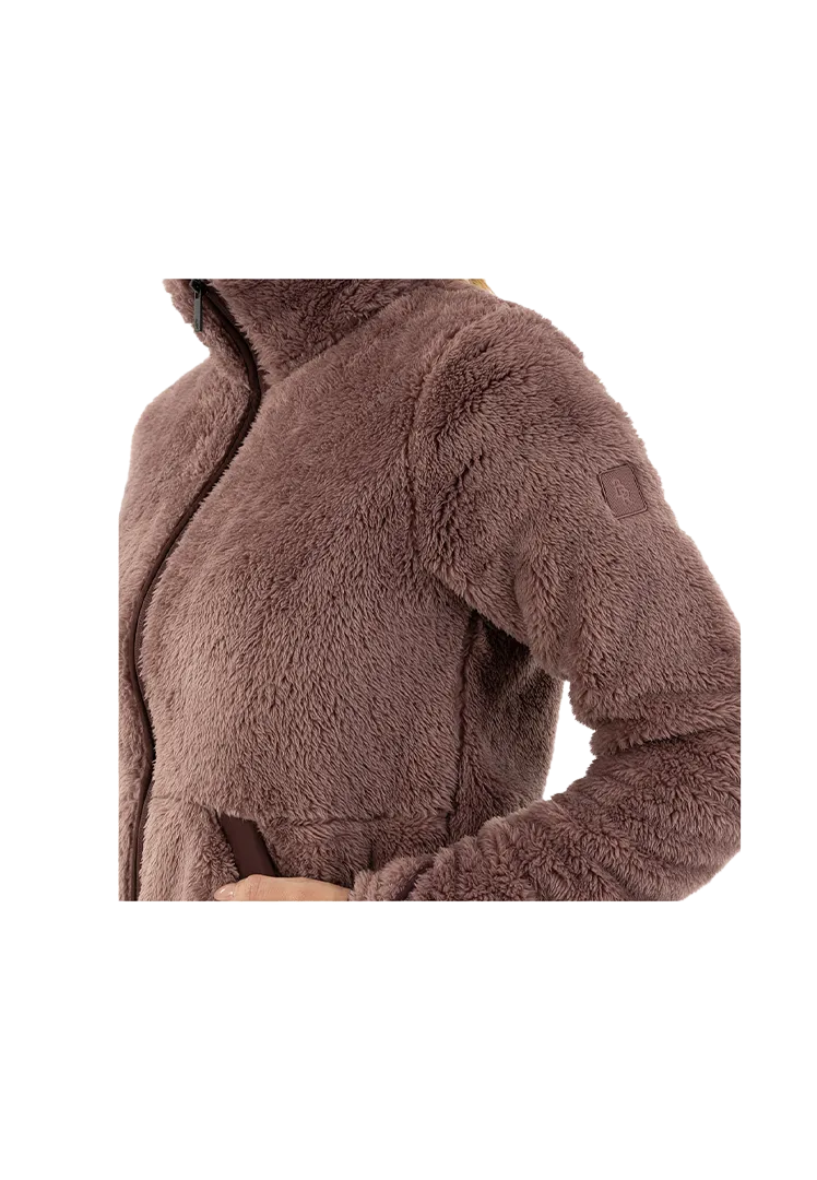Weiche Teddyjacke Fatima - Twilight Mauve
