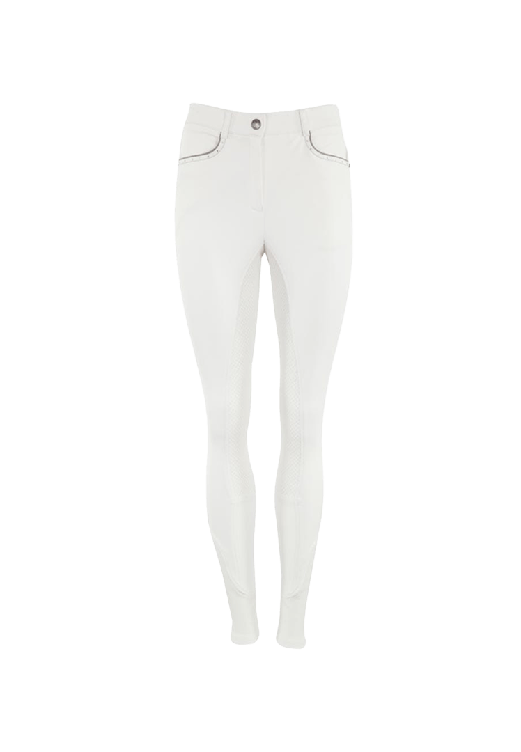 Silikon-Vollbesatzreithose SS Decorated - white