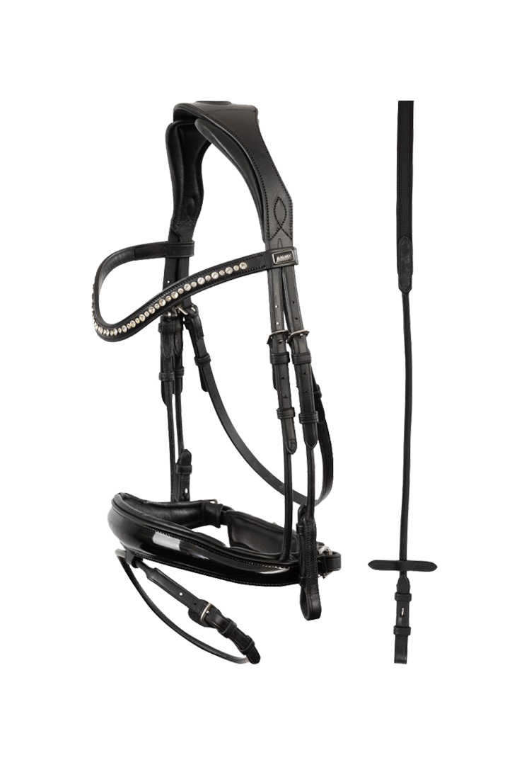 Trense Comfort Fit Double Anatomical ATH19002 - black