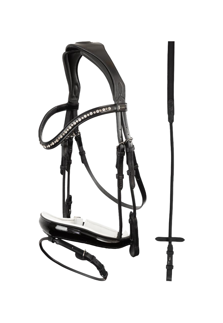 Trense Comfort Fit Double Anatomical ATH19002 - black/white