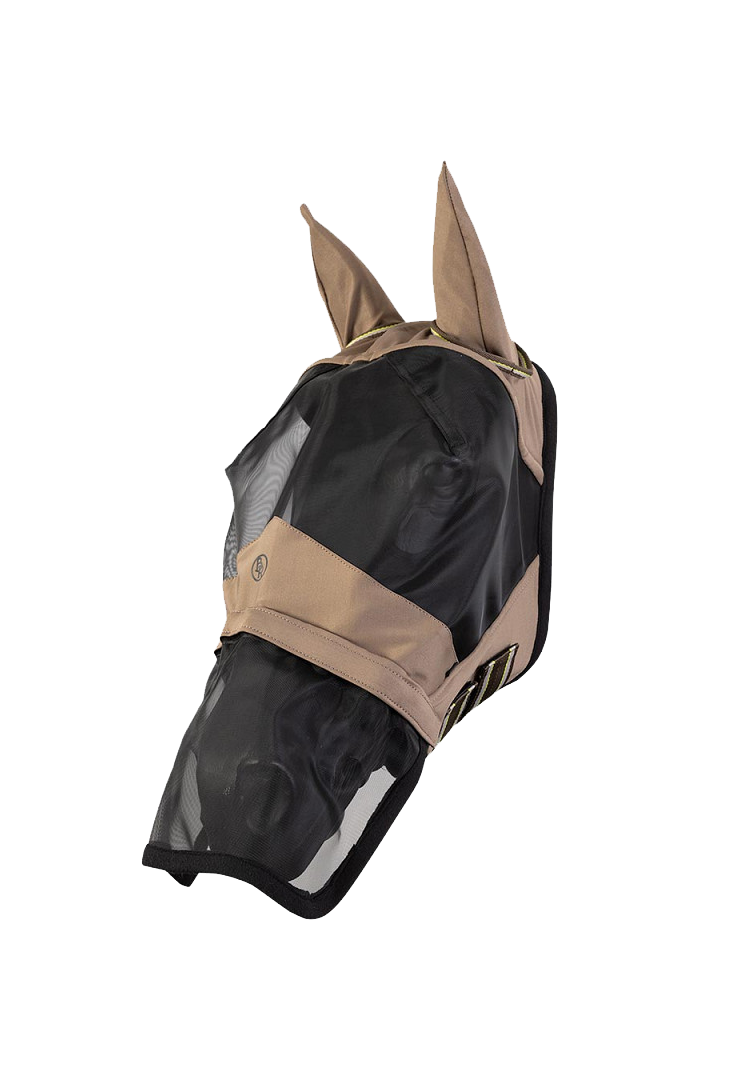 Masque anti-mouches avec oreilles – Gris ardoise