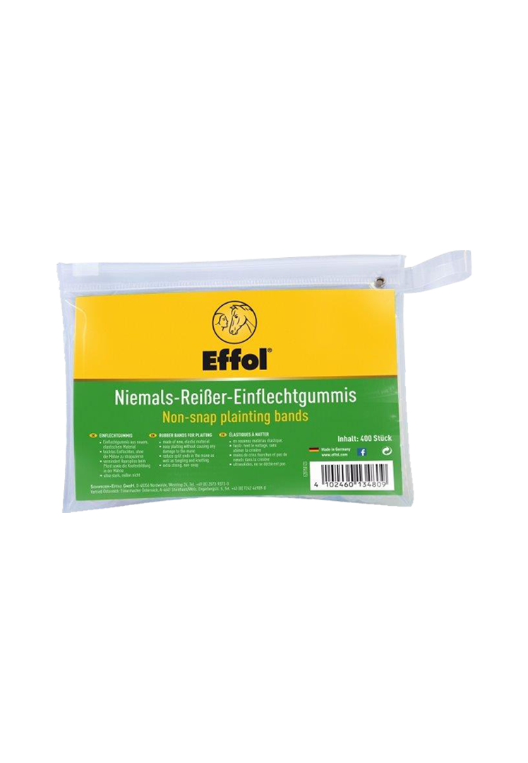 Niemals-Reißer Einflechtgummis - farblos