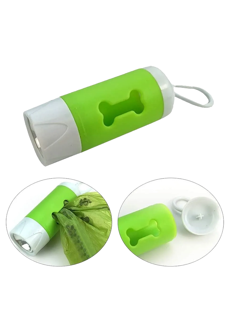 Kotbeutelhalter mit Licht