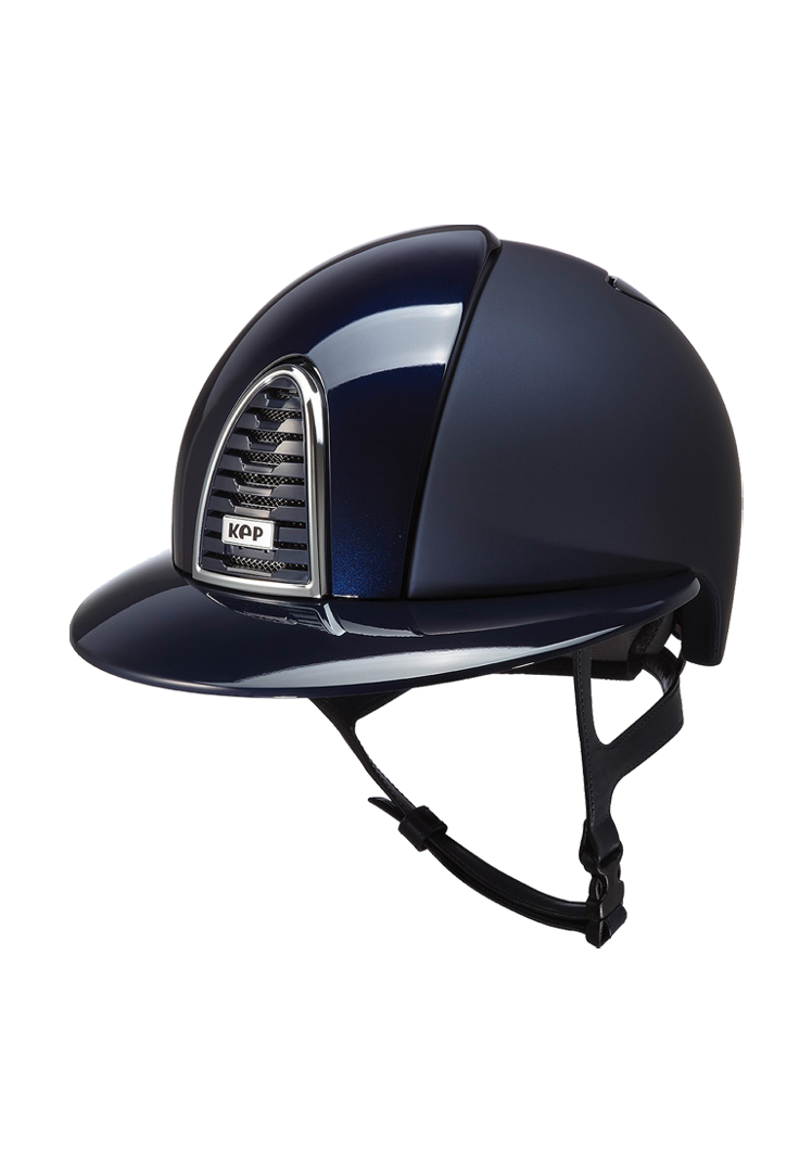 Cromo 2.0 Textile/ Polish blue: frame & grid polish black, polo visor - blau