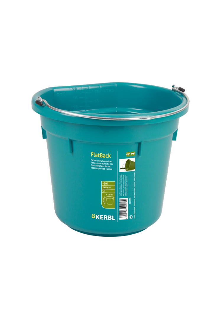 Futter- und Wassereimer FlatBack -20l