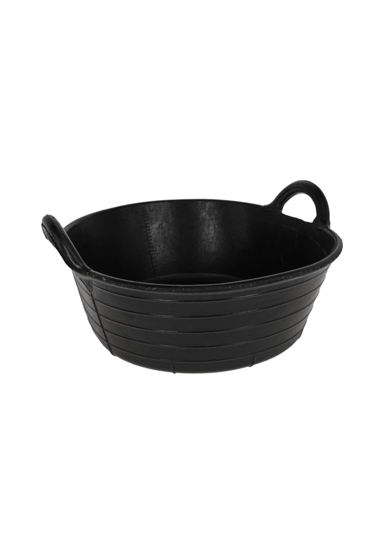 Gummitrog -20l - schwarz 