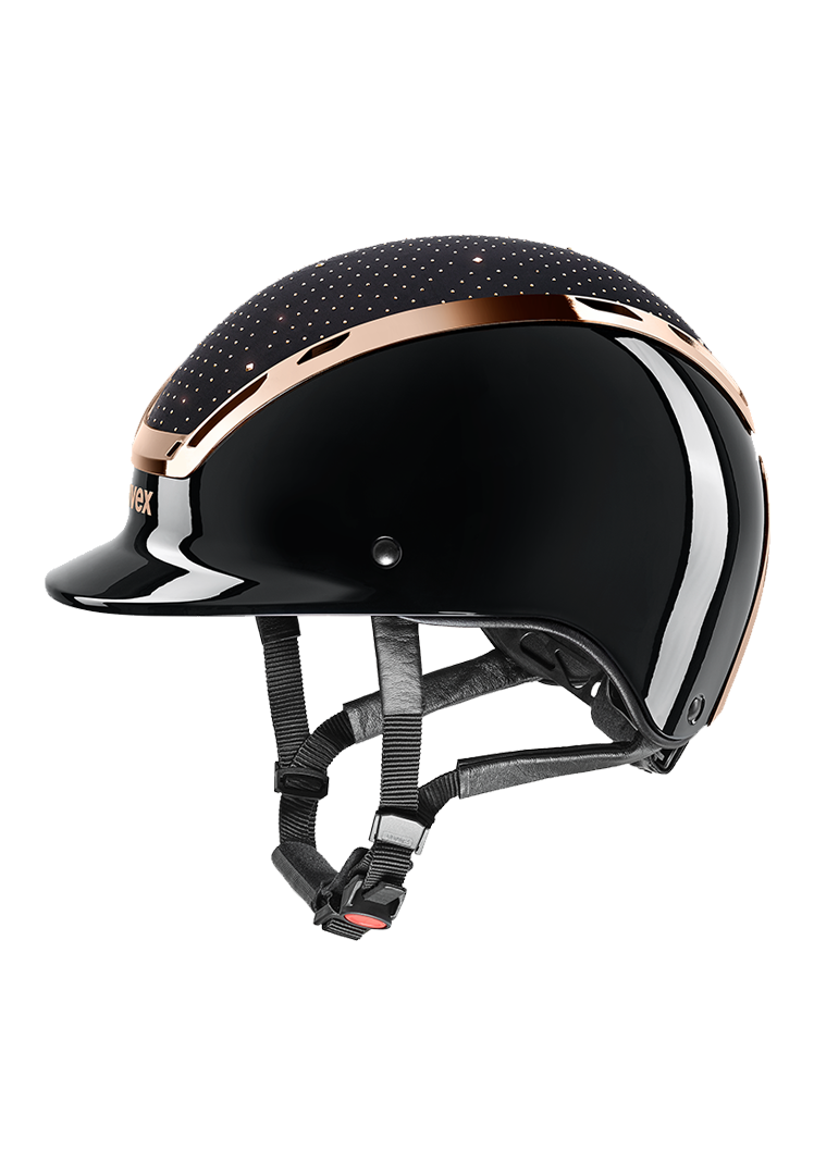 Riding Helmet exxeed glow - navy-rosé