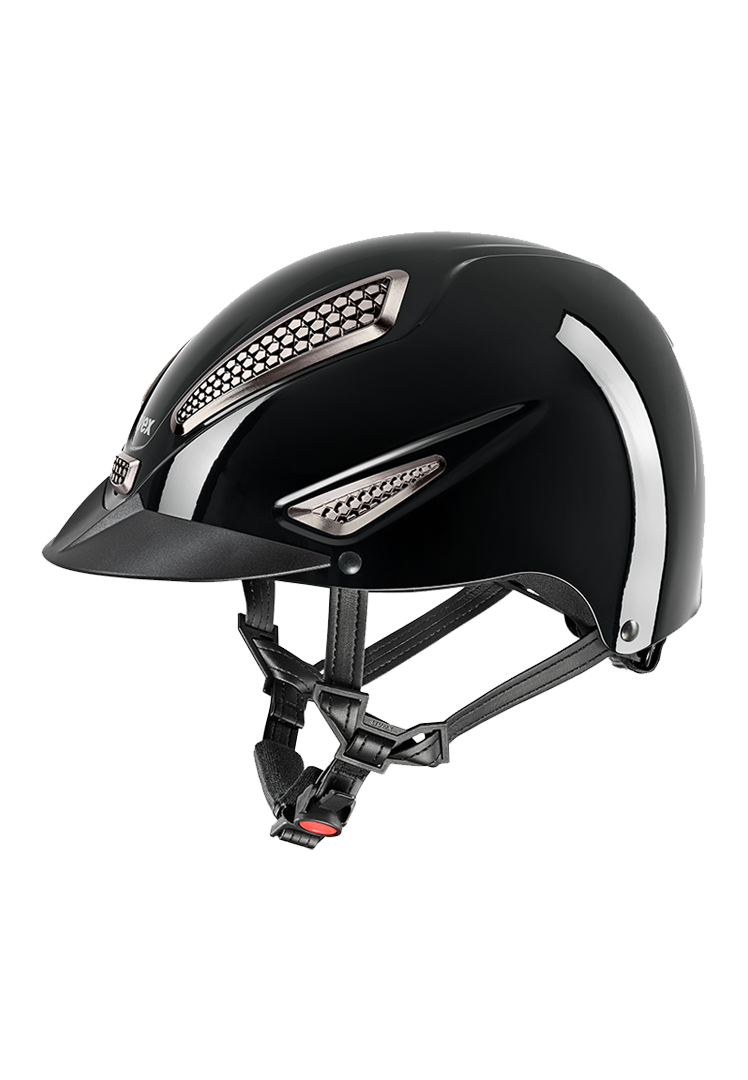 Riding Helmet perfexxion III shiny - black shiny