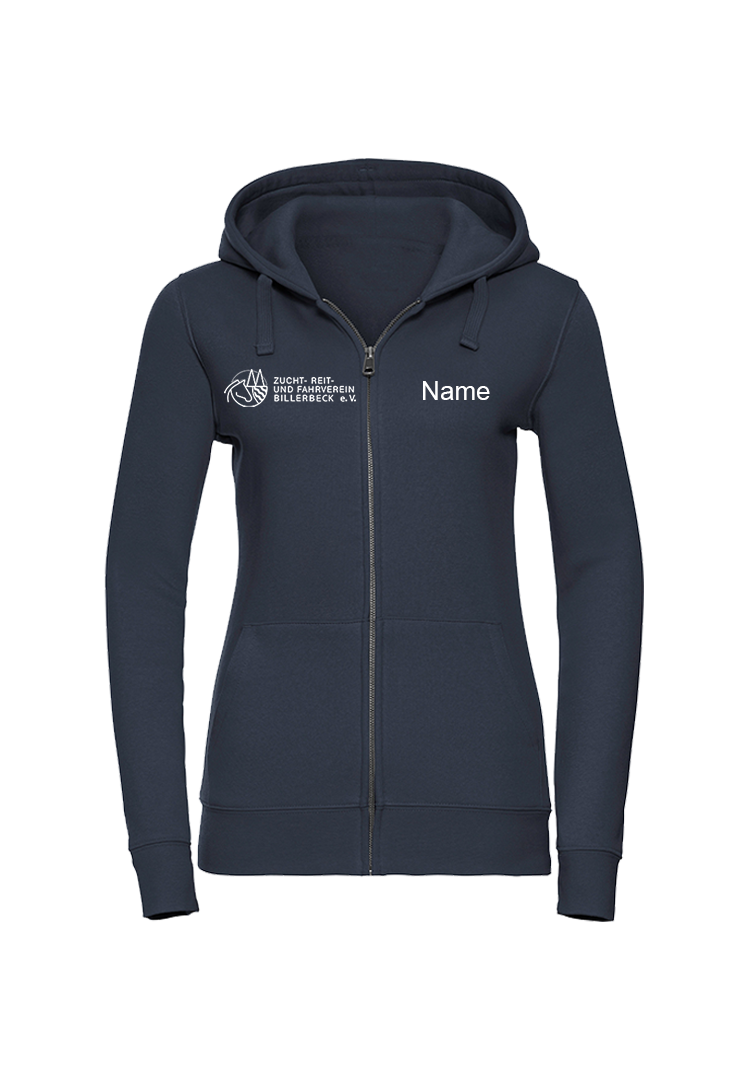 Zip-Hoodie Damen - navy