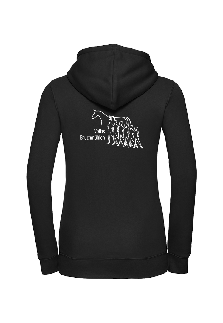Zip-Hoodie Volti Damen - schwarz