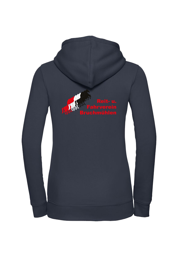 Zip-Hoodie Damen - navy