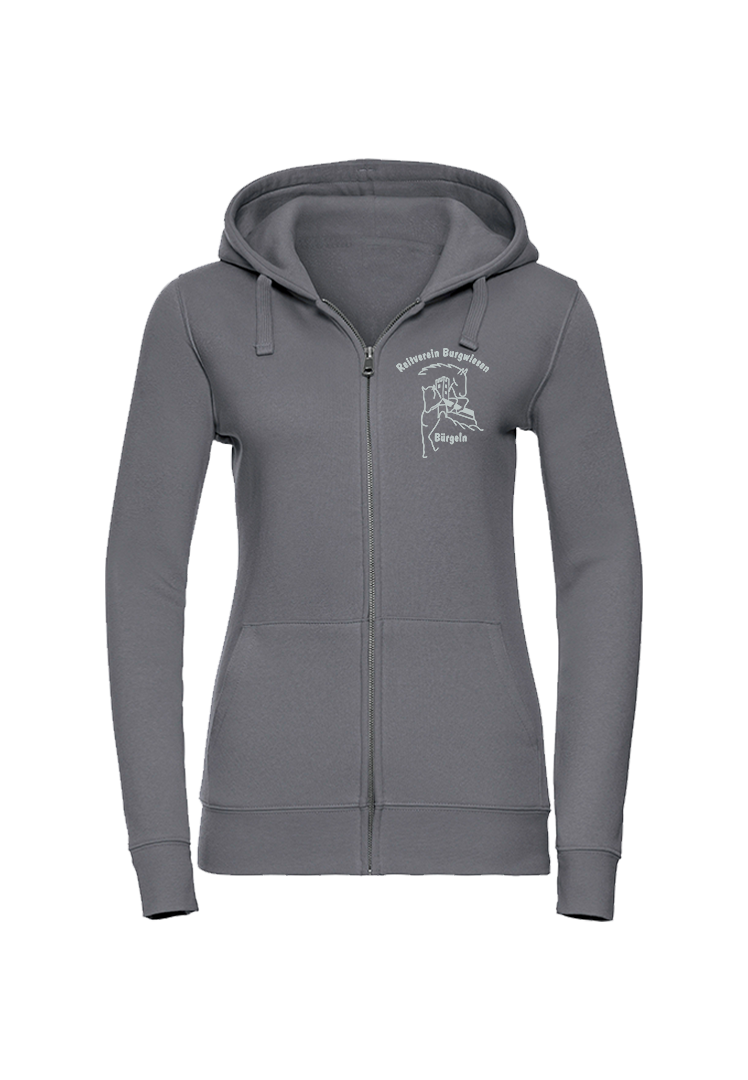Zip-Hoodie Damen - convoy grey