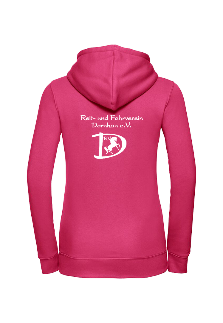 Zip-Hoodie Damen - fuchsia