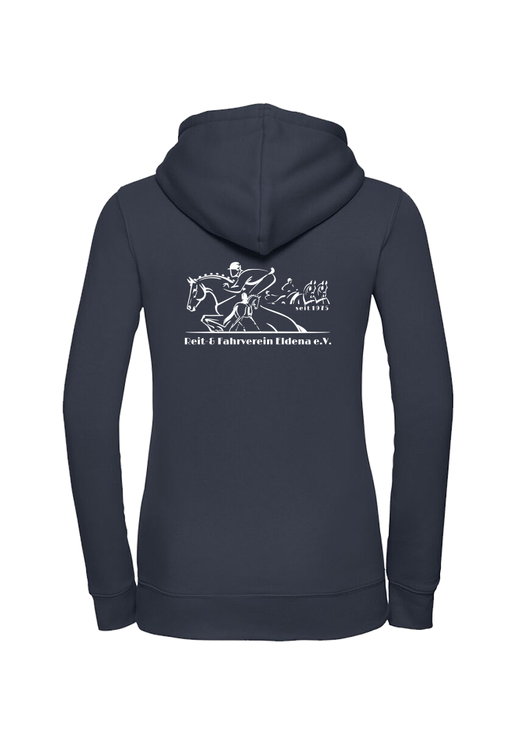 Zip-Hoodie Damen - navy