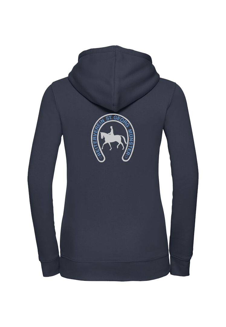 Zip-Hoodie Damen - navy