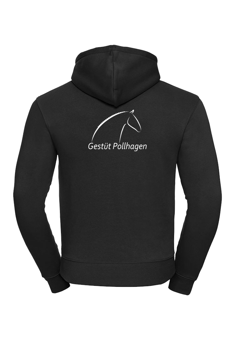 Zip-Hoodie Herren - schwarz