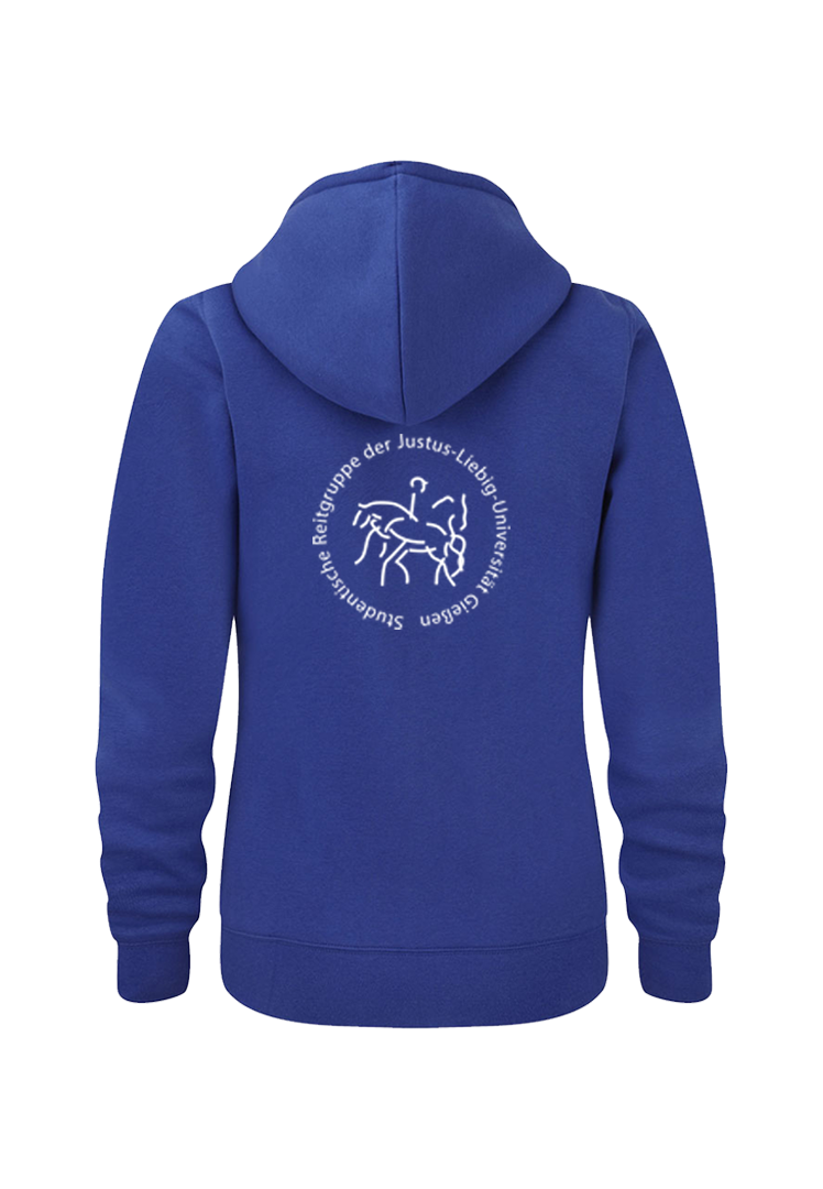 Zip-Hoodie Damen - royal