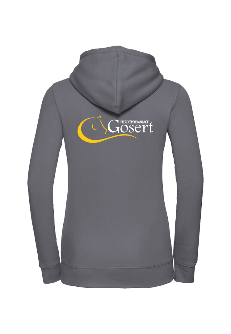 Zip-Hoodie Damen - convoy grey