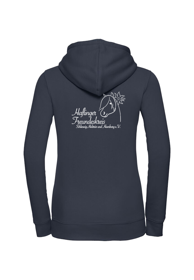 Zip-Hoodie Damen - navy