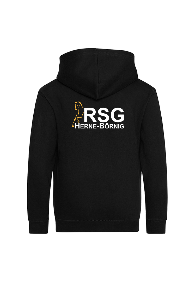 Zip-Hoodie Kinder - schwarz