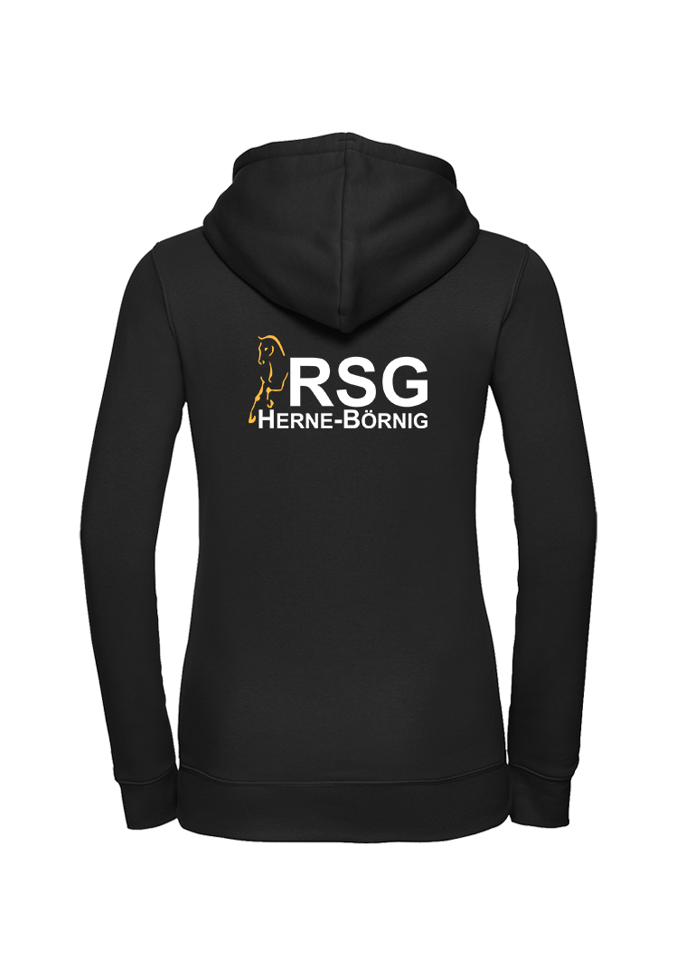 Zip-Hoodie Damen - schwarz