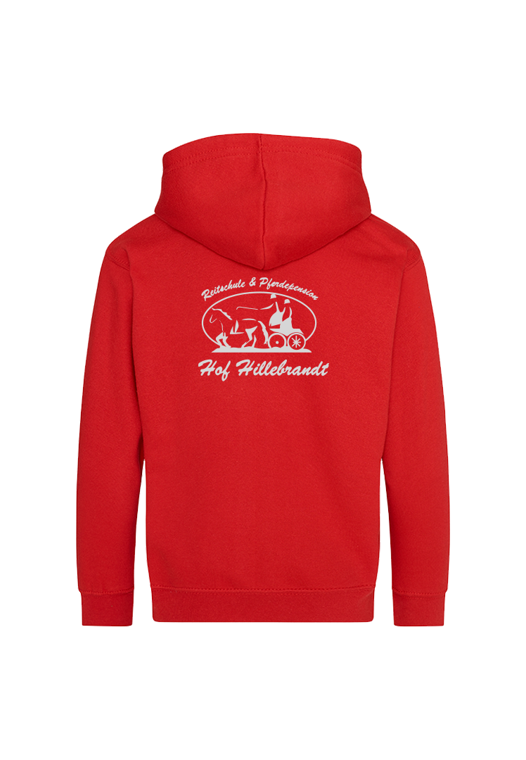 Zip-Hoodie Kinder - red