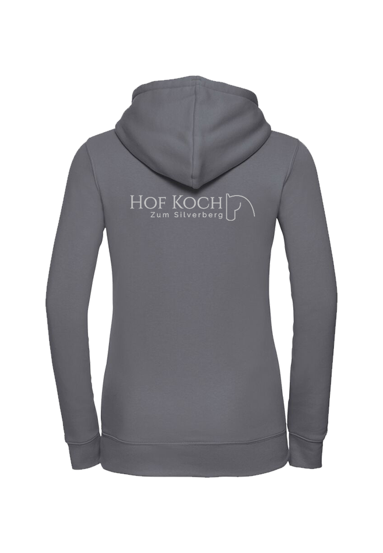 Zip-Hoodie Damen - convoy grey