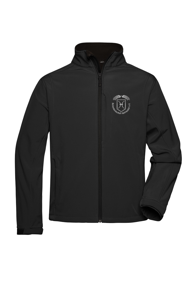 Softshelljacke Herren - schwarz