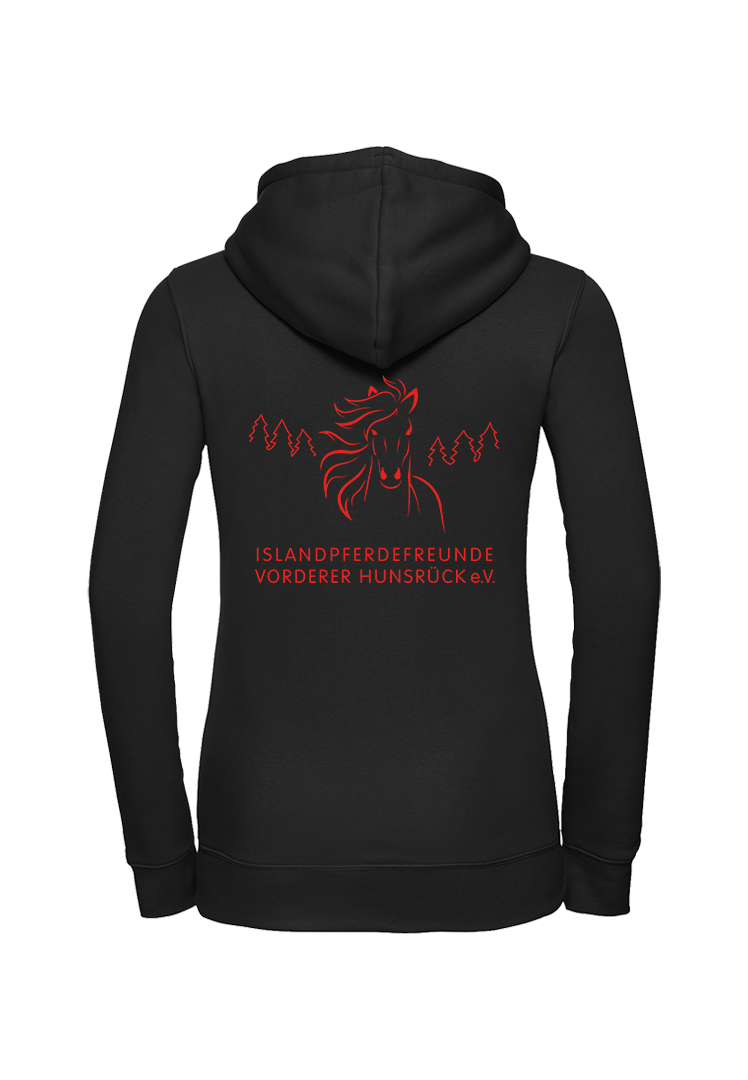 Zip-Hoodie Damen - black 